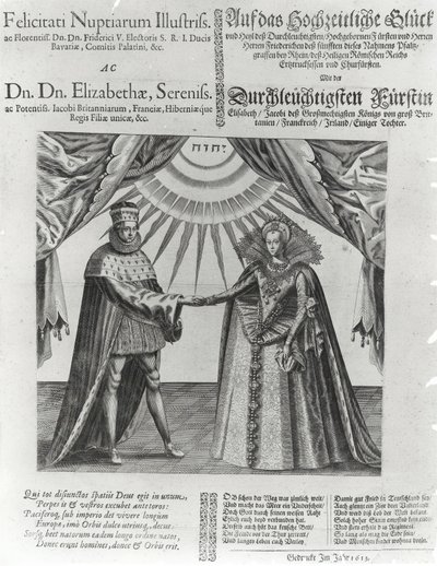フレデリック5世、パラタイン選挙人、イングランドのエリザベス王女の結婚式の側面、1613年 作： Jacques Granthomme