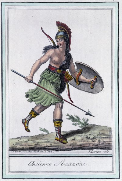 アンシエンヌ・アマゾン - グラッセ・サン・ソーヴル編『旅の百科事典』（1796年）より 作： Jacques Grasset de Saint Sauveur