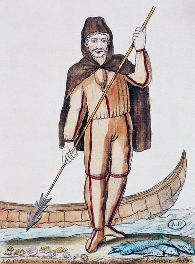 ジャック・グラッセ・ド・サン＝ソーヴル（1757-1810）の『航海百科事典』に掲載されたラブローズ（1796年活躍）の絵からのカラー・エングレーヴィング。 作： Jacques Grasset de Saint Sauveur