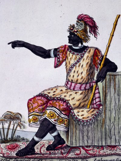 ジャック・グラッセ・ド・サン＝ソーヴル（1757-1810）の『航海の百科事典』に掲載されたラブローズ（1796年活躍）の絵からのカラー・エングレーヴィング。 作： Jacques Grasset de Saint Sauveur