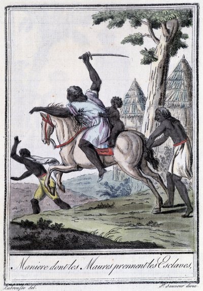 モーレツがエスクレーブを獲得した場所 - グラッセ・サン・ソーヴル編「航海百科」（1796年、パリ 作： Jacques Grasset de Saint Sauveur