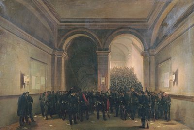 1870年10月31日、第106大隊がパリ市庁舎に侵入 作： Jacques Guiaud