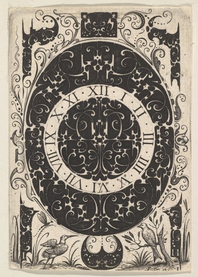 鳥と小さなモチーフをあしらったオーバル ウォッチケース。 1614-19。 作： Jacques Hurtu
