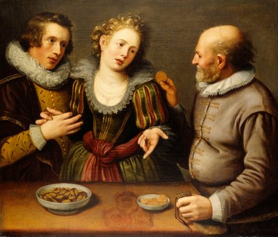 不平等な愛の寓意 作： Jacques II de Gheyn