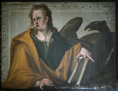 聖ヨハネ福音伝道者、1588年 作： Jacques II de Gheyn