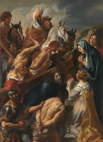 カルバリーに向かうキリスト 作： Jacques Jordaens