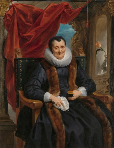 マグダレナ・デ・カイペルの肖像 Rogier Le Witerの母、Magdalena de Cuyperの肖像 作： Jacques Jordaens