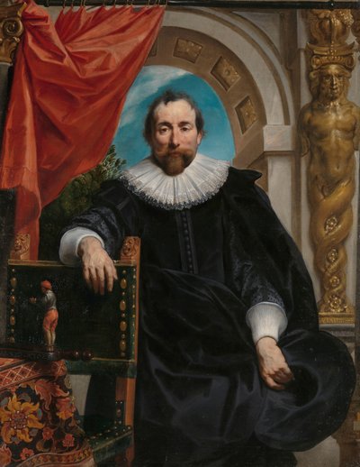 Rogier Le Witerと彼の妻、Catharina Behaghelの肖像 アントワープの商人ロジェ・ル・ヴィターの肖像 作： Jacques Jordaens