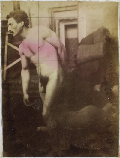 ジャック・ド・ラランのスタジオでの男性ヌードモデルの習作 作： Jacques Lalaing (attributed to)