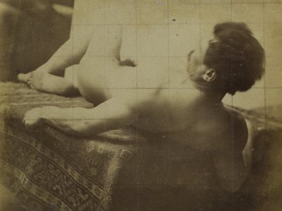 ジャック・ド・ラランのアトリエで横になっている裸の男性モデルの習作 作： Jacques Lalaing (attributed to)
