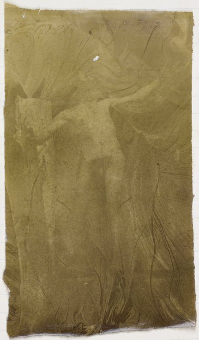 ジャック・ド・ラランのアトリエで正面に立って立っている男性の裸体モデルの習作 作： Jacques Lalaing (attributed to)