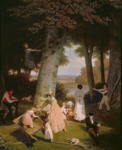 遊び場（ラプラスドジュー）。 1830 作： Jacques Laurent Agasse