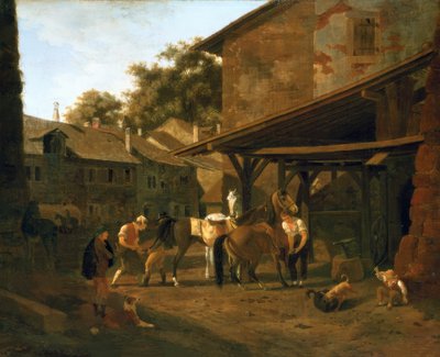 ローザンヌの鍛冶場 作： Jacques-Laurent Agasse