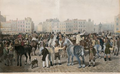 オールドスミスフィールドマーケット 作： Jacques Laurent Agasse