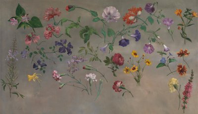 花の研究[1985年、コーマック、YCBA簡潔なカタログ] 作： Jacques Laurent Agasse