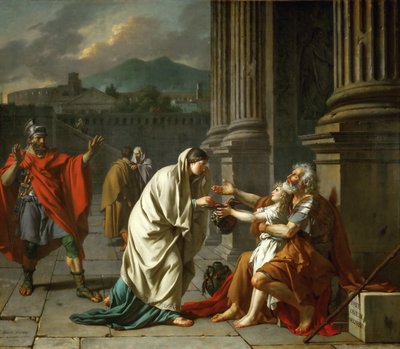 施しを乞うベリサリウス 作： Jacques Louis David