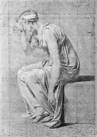 カミラ、「ホラティウスの誓い」、1785年頃 作： Jacques Louis David