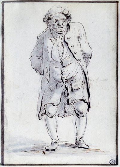 ミラボー伯爵(1749-1791)オノレ・ガブリエル(Honore-Gabriel)・リケティ(Honore Gabriel)・ザ・アインの漫画。ジャック・ルイ・ダヴィッド（1748-1825）によるデッサン 18世紀ディム。0.17x0.12 m パリ、ルーヴル美術館 作： Jacques Louis David