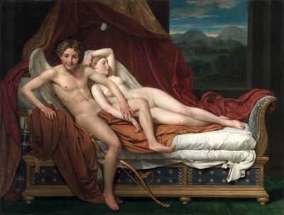 キューピッドとプシュケ 作： Jacques Louis David
