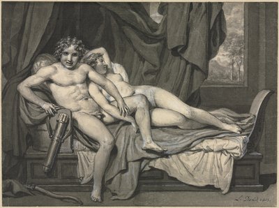 キューピッドとプシュケ、1813。 作： Jacques Louis David