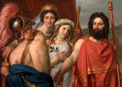 アキレスの怒り。 1819 作： Jacques Louis David