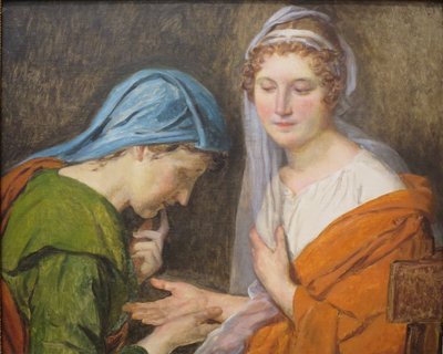 フランス語  ラ・ボンヌ・アヴァンチュール 占い師 作： ジャック・ルイス・デビッド