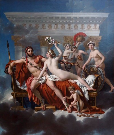 フランス語： Mars désarmé par Vénus 金星に武装解除される火星 作： ジャック・ルイス・デビッド