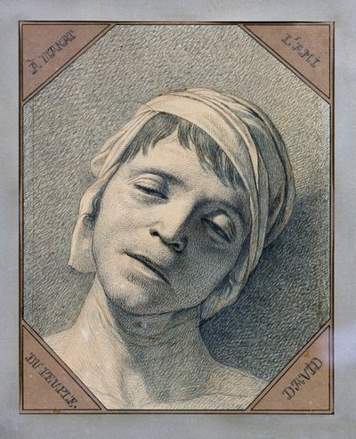 マラットのトップ 作： Jacques Louis David