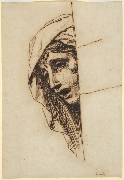 女性の頭 作： Jacques Louis David