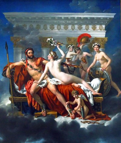 ヴィーナスと三美神によって武装解除された火星 作： Jacques Louis David