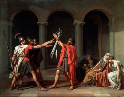 ホラティイの誓い 作： Jacques Louis David