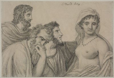 裁判官の前のフリュネ 作： Jacques Louis David