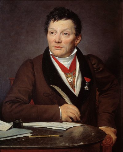 アレクサンドル・ルノワール（1761-1839）の肖像 考古学者であり、フランス記念物博物館の学芸員 ジャック・ルイ・ダヴィッド（1748-1825）の絵画 1817年 Sun.0,76x0,62 m - アレクサンドル・ルノワール（1761-1839）の肖像（考古学者、フランス博物館の学芸員 作： Jacques Louis David