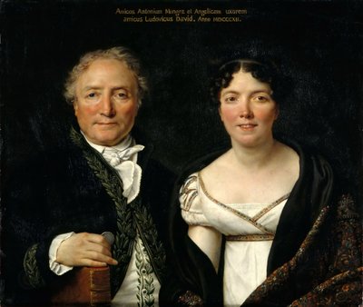 アントワーヌとアンジェリック・モンジェスの肖像、1812年。 作： Jacques Louis David
