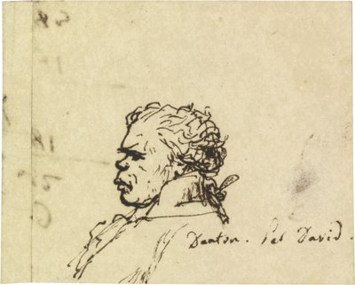 ジョルジュ・ジャック・ダントンの肖像1759-1794 作： Jacques Louis David