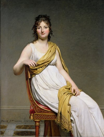 レイモンド・ド・ベルニナック夫人（1780-1827）1798-99の肖像 作： Jacques Louis David