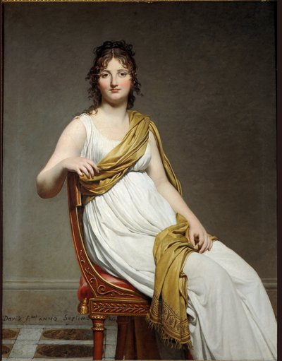 レイモン・ド・ヴェルニナク夫人の肖像 - 油彩・キャンバス 作： Jacques Louis David