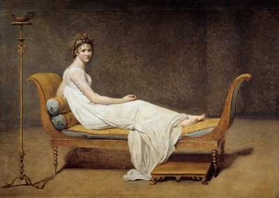 レカミエ夫人（1777 - 1849）の肖像、ジャンヌ・フランソワーズ、ダイト・ジュリエット - ジャック・ルイ・ダヴィッド（1748 - 1825）の絵画 作： Jacques Louis David