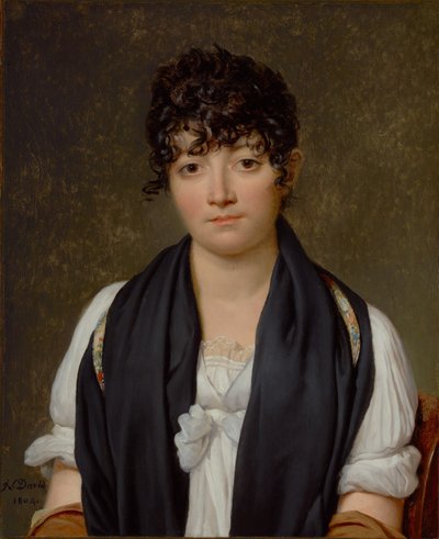 シュザンヌ・ル・ペレティエ・ド・サン＝ファルジョーの肖像 作： Jacques Louis David