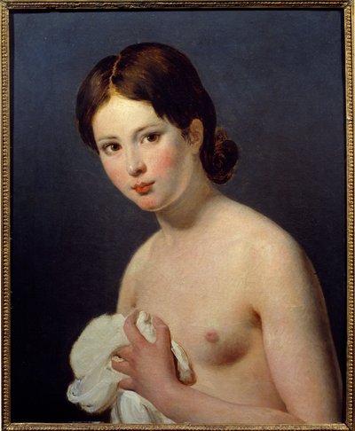 若い娘の肖像ジャック・ルイ・ダヴィッド（1748-1825）の絵画 作： Jacques Louis David