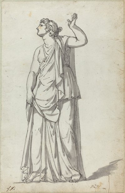 ローマのミューズの像 (Anchyrrhoe) 作： Jacques Louis David