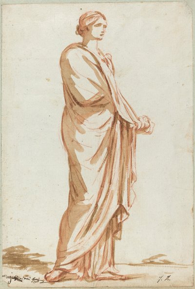 立っている女性のローマ像 作： Jacques Louis David