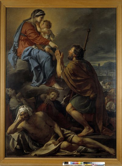 疫病の停止を聖母に祈る聖ロク 作： Jacques Louis David