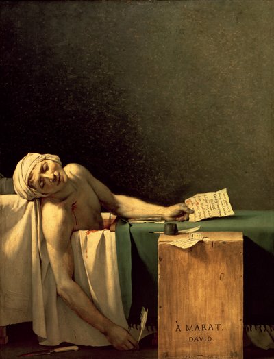 マラーの死 作： Jacques Louis David