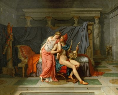 ヘレンとパリの愛 作： Jacques Louis David