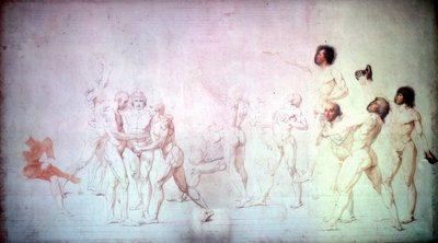 テニスコートの誓い、1791年。 作： Jacques Louis David