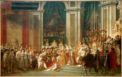 皇帝ナポレオン1世の奉献式と皇后ジョゼフィーヌの戴冠式 作： Jacques Louis David