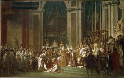 皇帝ナポレオン1世の奉献式と皇后ジョゼフィーヌの戴冠式 作： Jacques Louis David
