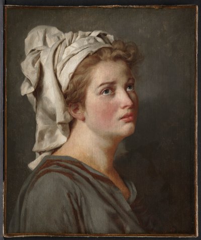 ターバンを巻いた若い女性 作： Jacques Louis David