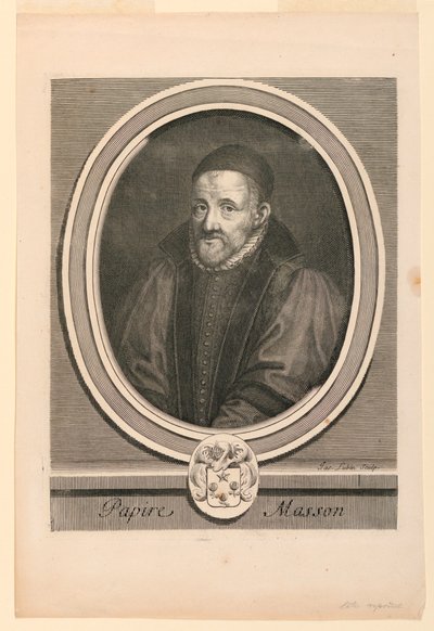 パピール・マッソンの肖像 (1544-1611) 作： Jacques Lubin